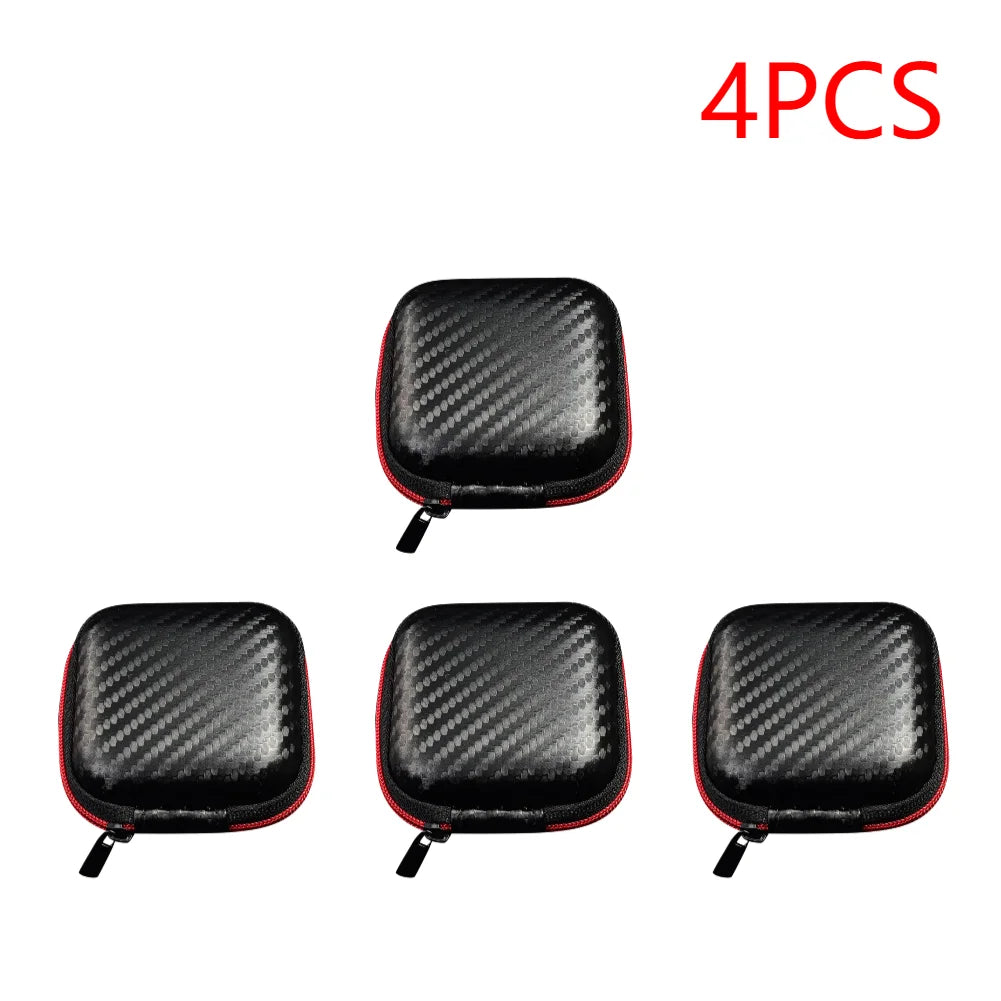 KZ Earphone Accessories Hard Case Bag With Logo Portable Oval Headset PU Storage Box For ZST ZS10 PRO X EDX Pro AS24 DQS ZNA