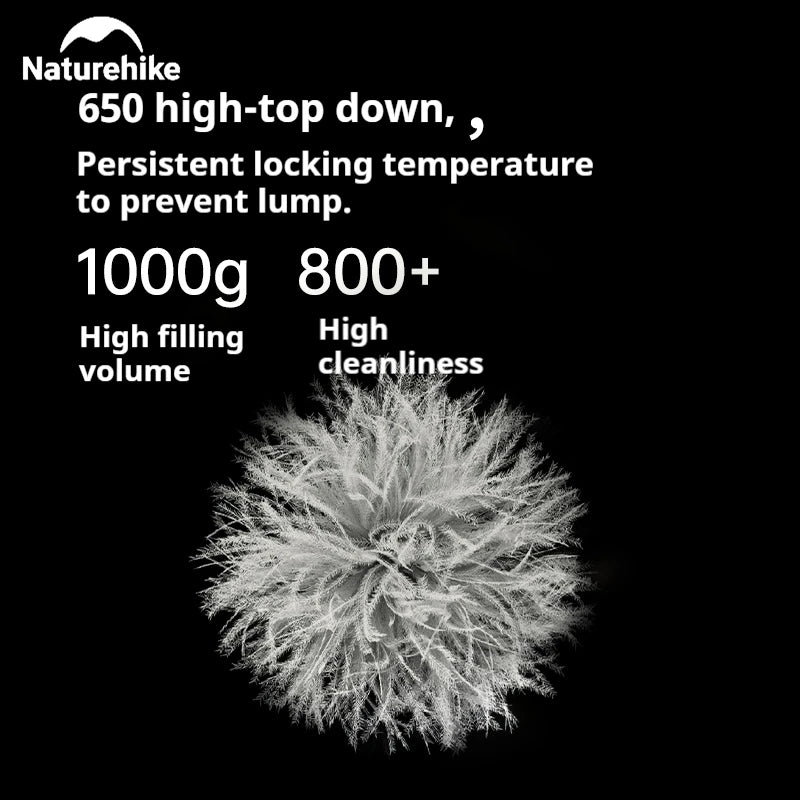 Naturehike Snowbird Mummy Sleeping Bag SP400/SP550/SP700/SP1000 for Outdoor Hiking Travel Winter Warm Duck Down Sleeping Bag