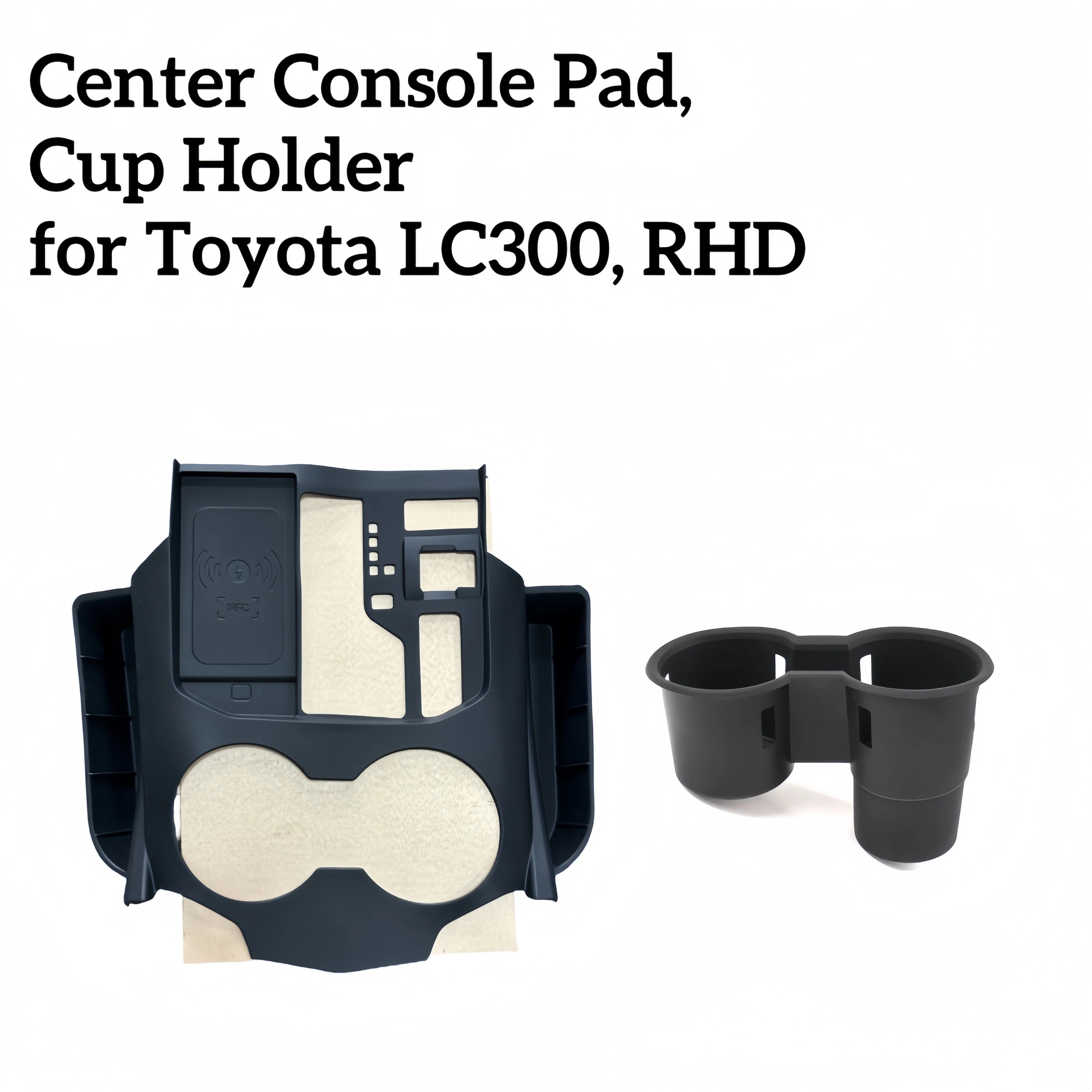 [Right Hand Drive] Car Silicone Central Console Storage Box Protection for Toyota Land Cruiser 300 LC300 Series 2022-2024