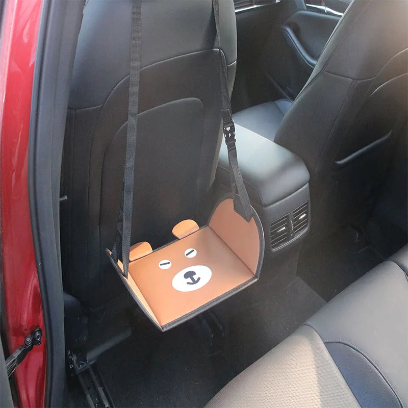 Portable Car Travel Foot Mats Car Travel Rest Foot Pad Foot Hammock Adjustable Length Adults And Children Long Flight Essentials