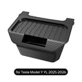 Rear Air Vent Storage Box For Tesla Model Y YL 2025 2026 Under Rear Seat Holder Trash Bin Can Organizer Car Interior Accessories