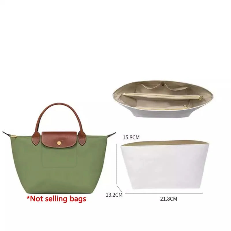 Bag organizer insert for Longchamp mini bag support purse insert handbag liner bags accessories