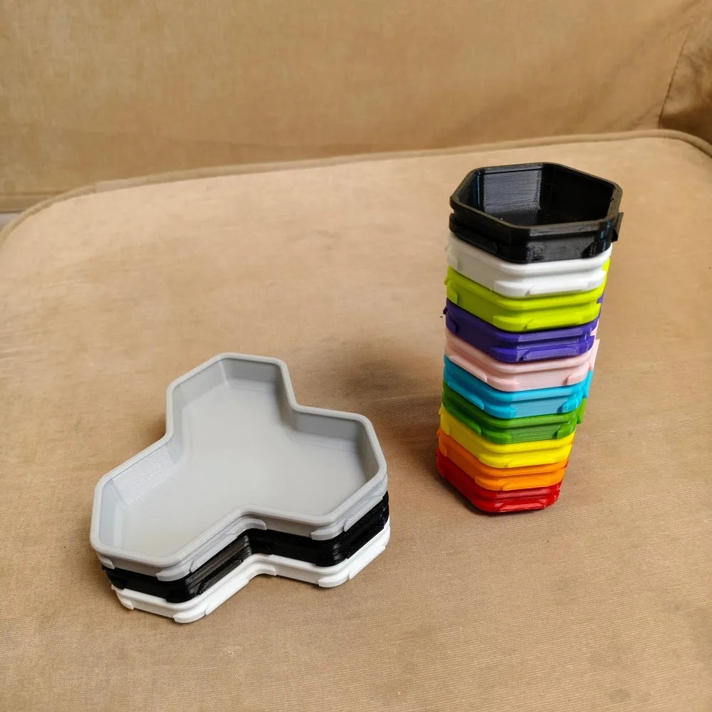 token tray Board game storage box portable board game accessories game props script kill token hex dice box
