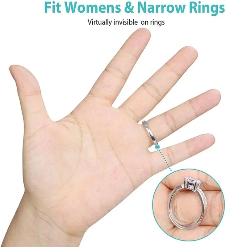 12Pcs 1 Set Ring Adjustment Pad Ring Size Adjuster Fixed Reduction Pad