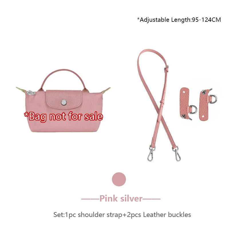 Genuine Leather Bag Shoulder Strap For Longchamp Mini Bag Crossbody Bag Strap Adjustable Bag Belt Bag Replacement Accessories