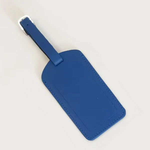 Cowhide Travel Custom Initials Luggage Tag Genuine Leather Personalized Suitcase Label Business Luxury Bag Pendant Retro Charm