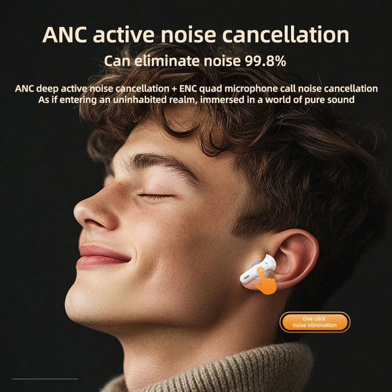 Lenovo New LE253 Earphones TWS Wireless Bluetooth 6.0 Headphones HiFi Sound ANC Noise Reduction Game Sports Headset With Mic