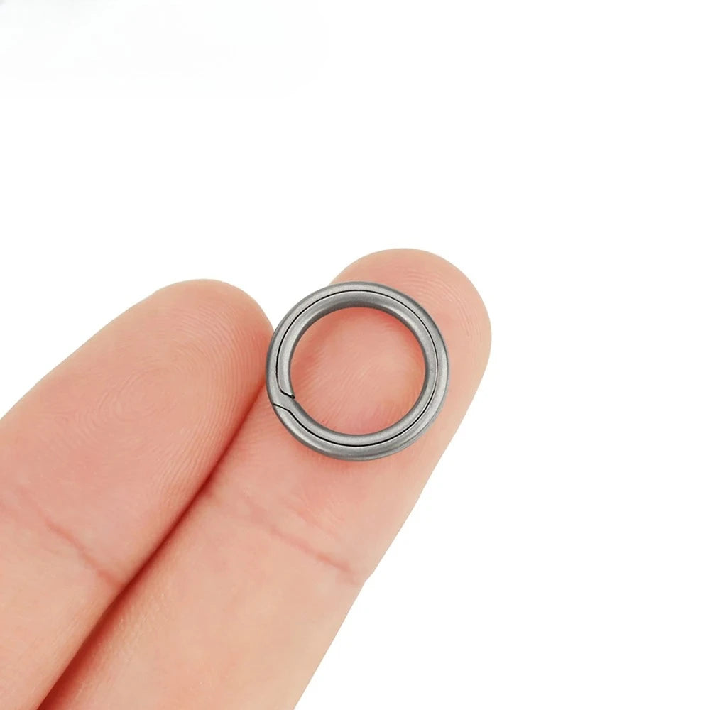 1Set Mini Titanium Alloy Side Push Key Ring EDC Outdoor Tool DIY Accessory Metal Keychain For Car Keys Multi Sizes multi tool