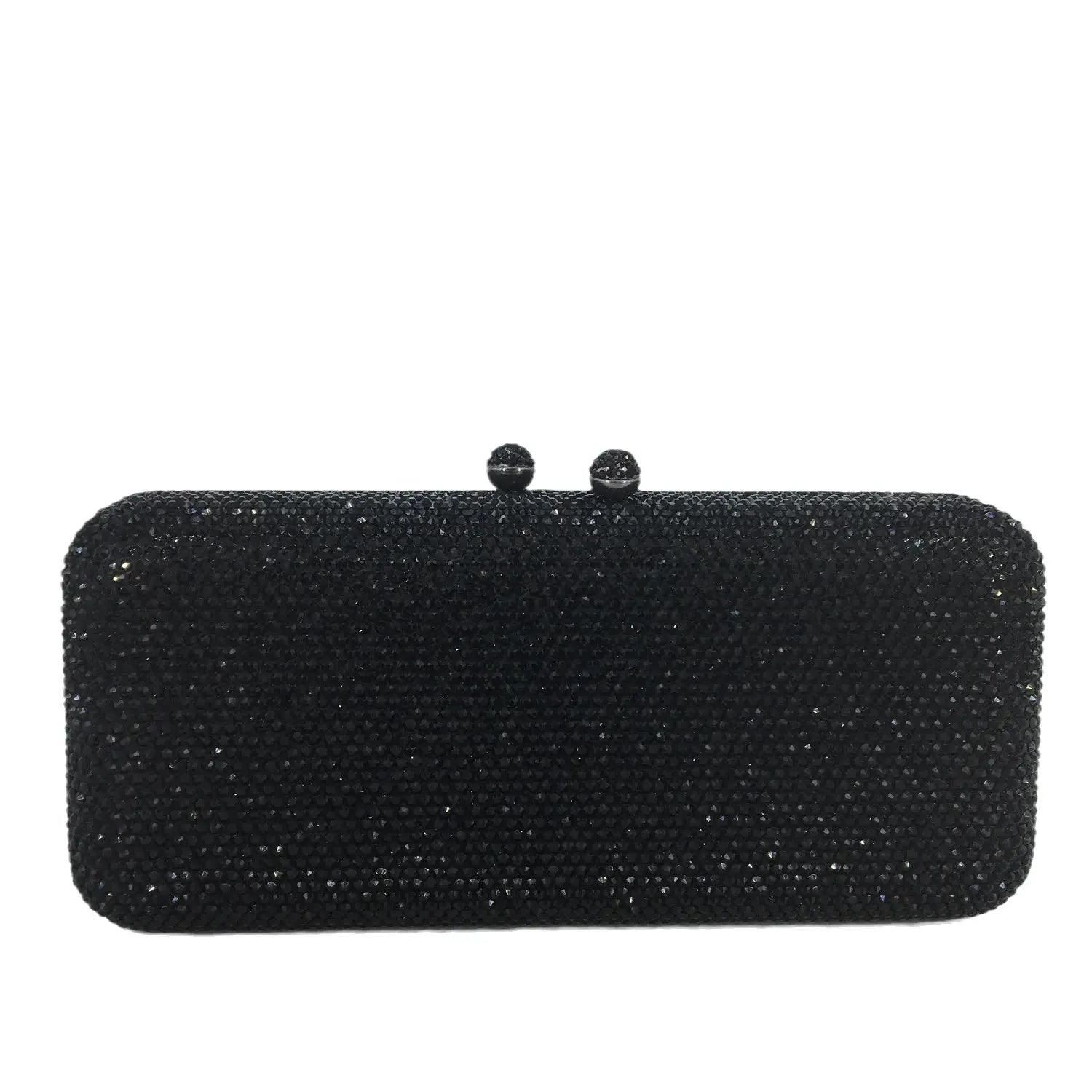 Boutique De FGG Women Brown Crystal Evening Bag Formal Party Dinner Rhinestone Handbags and Purses Bridal Diamond Clutch Purse