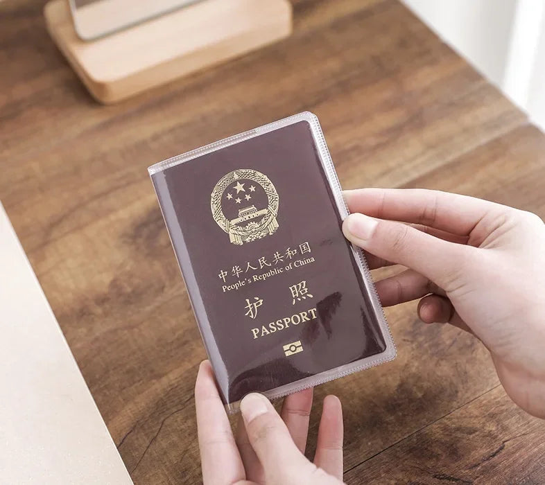3Pcs New Passport Protective Cover Transparent Frosted PVC Waterproof Case ID Card Holders Universal Business Credit Card Purse