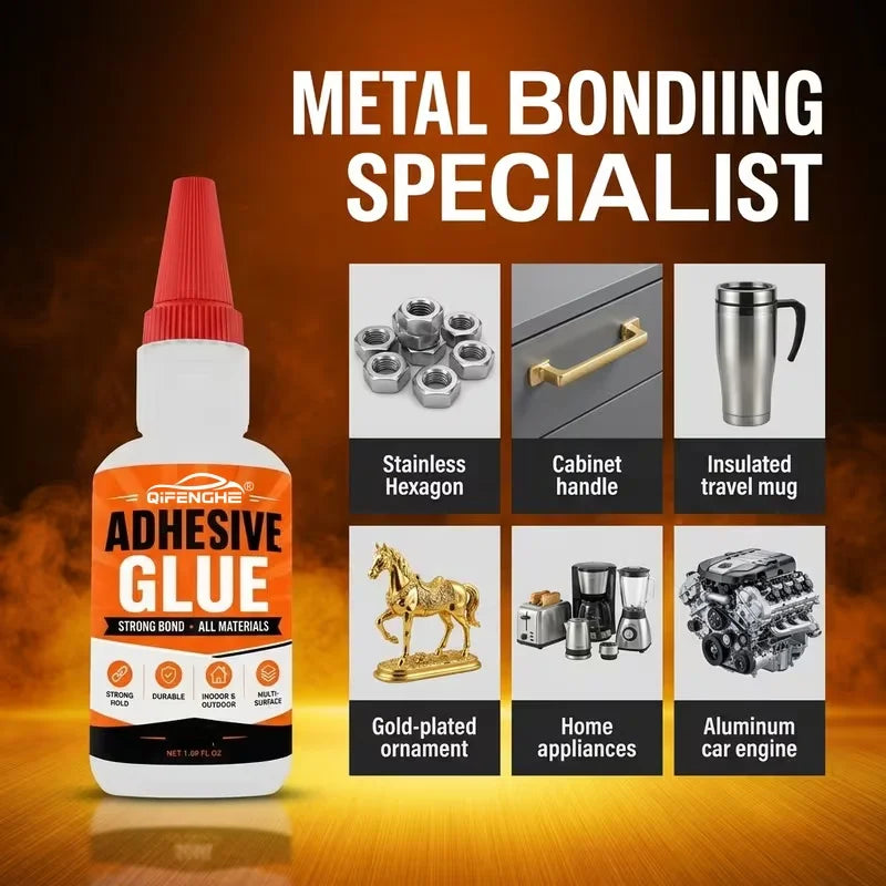 Strong Instant Super Glue 20ml, Multi Material Waterproof Adhesive for Daily Craft & Household Item Repair