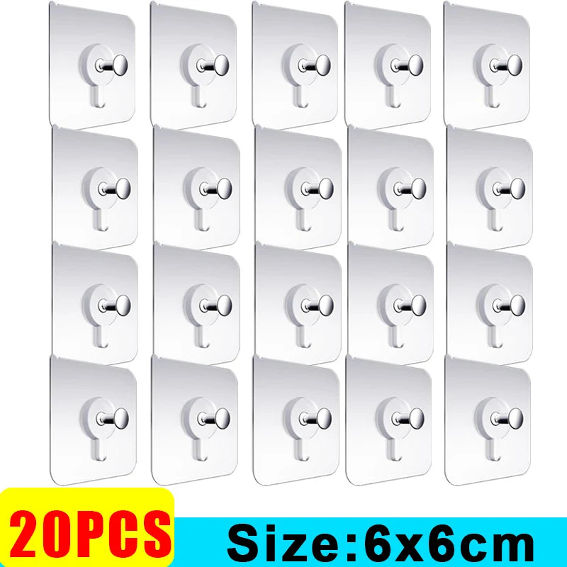 Strong Adhesive Hooks Picture Frame Holder Poster Clock No Drilling Hooks Home Kitchen Bathroom Waterproof Hanger Screw Hooks