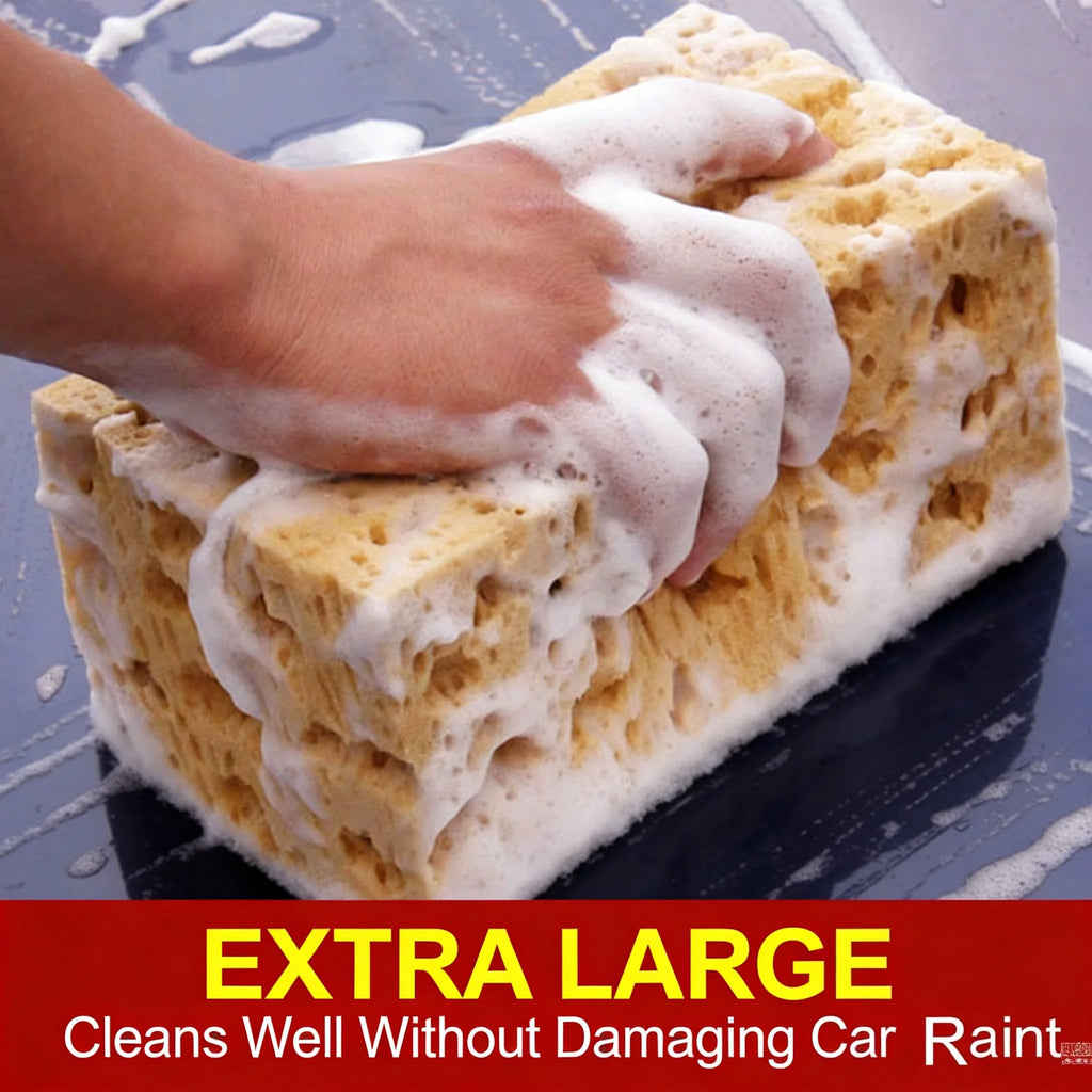 Medium Size Car Wash Sponge Coral Honeycomb Foam Non Scratch Auto Cleaning Sponge High Absorbency For Car Exterior Detailing