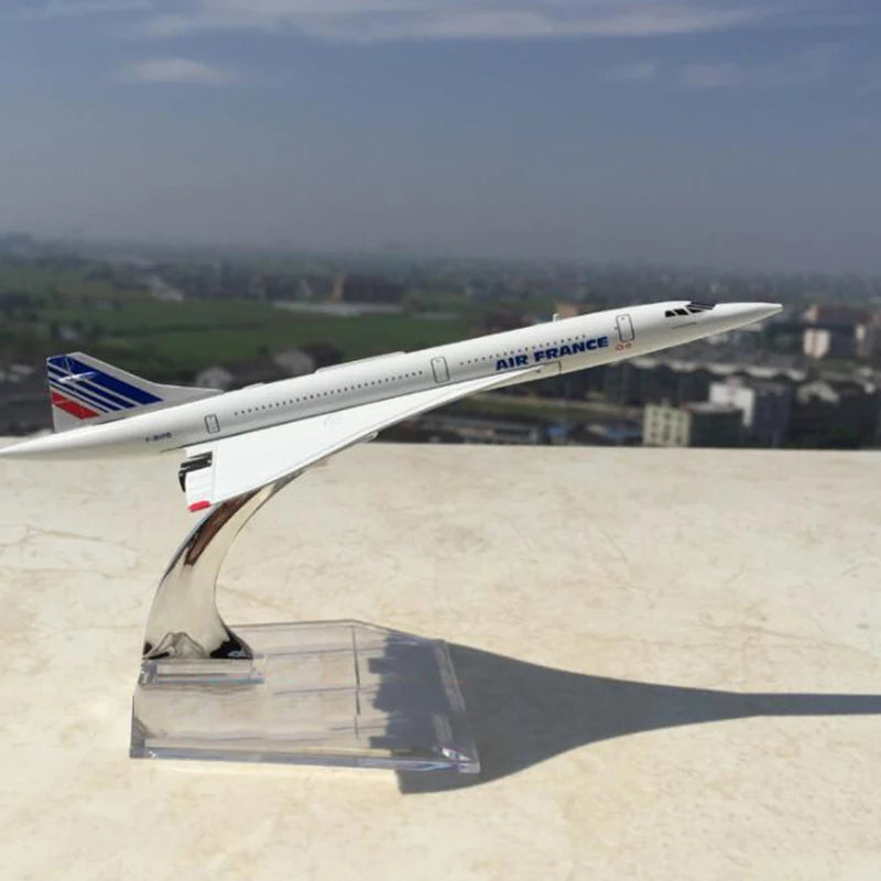 14CM 1:400 Scale Model Alloy Concorde Air British /France Airplane 1976-2003 Airline Display Toys Model Collection Display Gifts