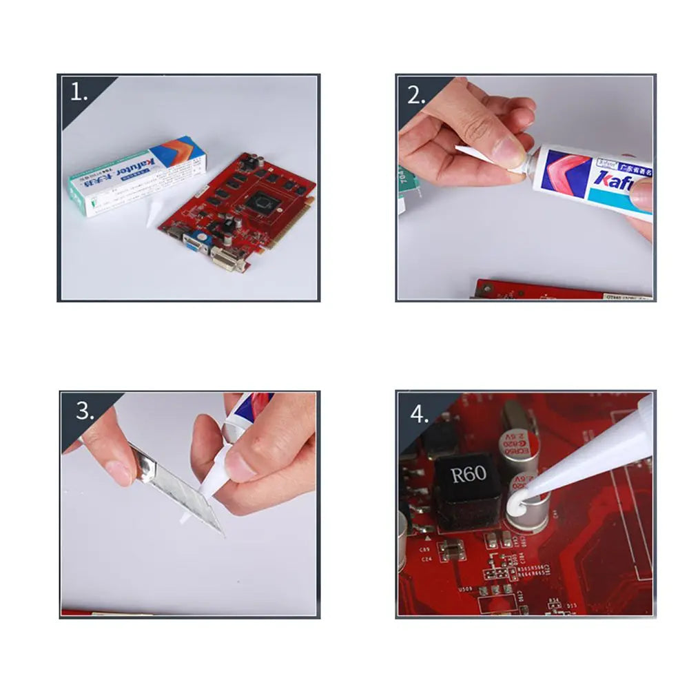High Temperature Resistance RTV Transparent Silicone Industrial Adhesive Component Glue Silicone Rubber Electronic Glue