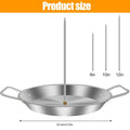 Vertical Meat Skewer Stainless Steel BBQ Vertical Skewer Grill with 3 Replacement Spikes Barbecue Vertical Skewer Grill Rack