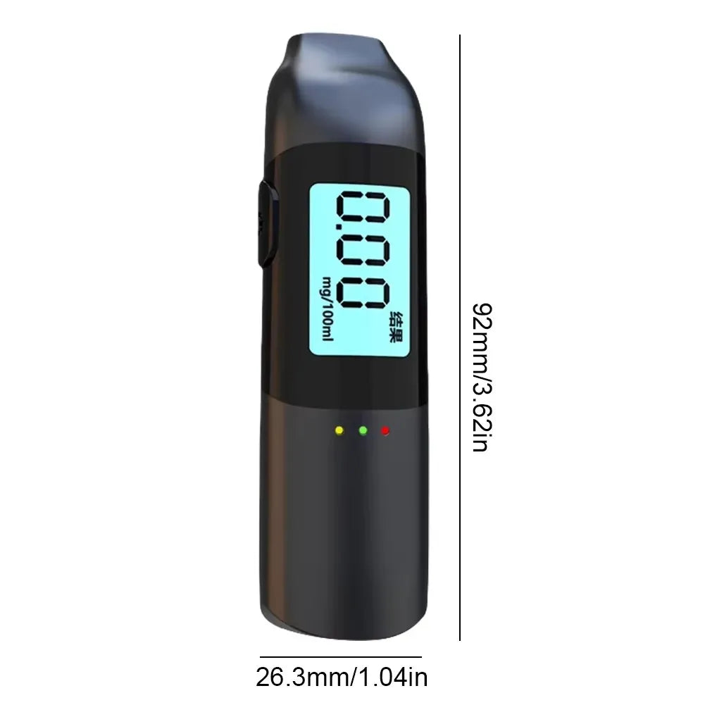 Digital LCD Alcohol Tester Machine Mini Alcohol Tester Breath Analyzer Pocket Alcoholtester Breathalyzer For Drunk Driving