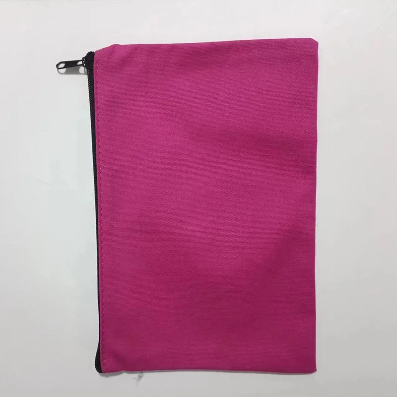 10/20/50 Canvas Zipper Bag, Stationery Packaging Bag, Change Storage Bag, Small Business Gift Bag Customizable Logo