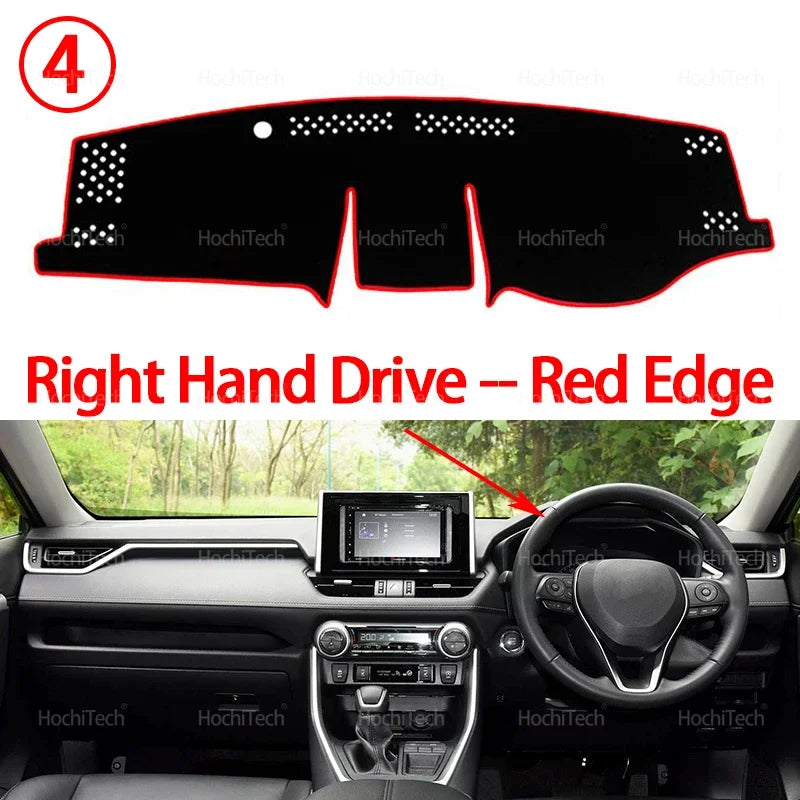 Auto Dashboard Cover Dash Mat Board Pad Carpet Dashmat Anti-UV Mats For Toyota RAV4 XA50 2019 2020 2021 2022 2023 2024