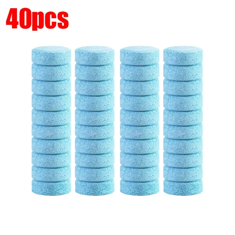 20/40/60PCS Car Glass Water Effervescent Tablets Universal Automobile Clean Accessories Glass Water Solid Effervescent Tablets