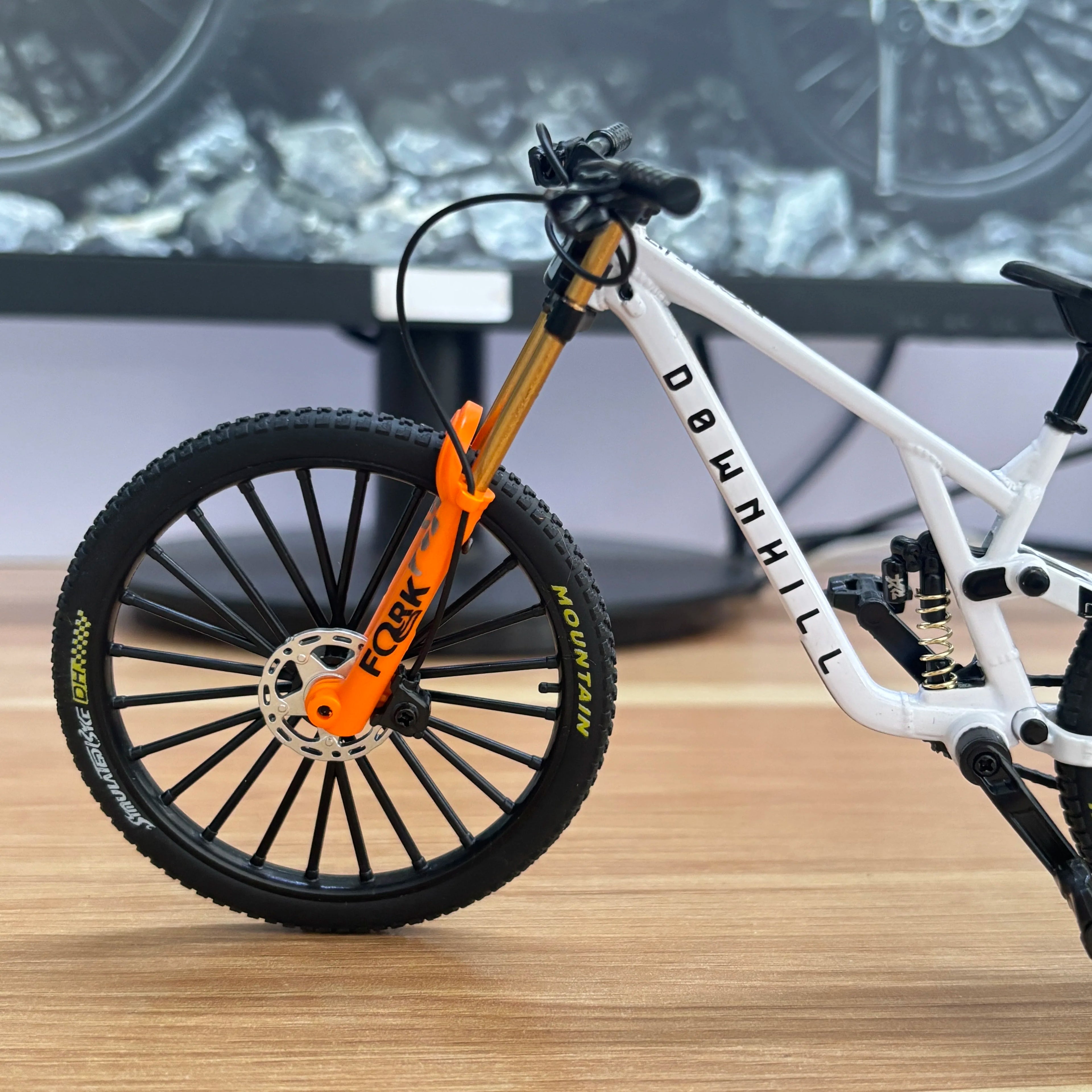 New 1:6 Model Alloy Mountain Bicycle Diecast Metal Racing Mountain Bike Simulation Collection Gift Toys
