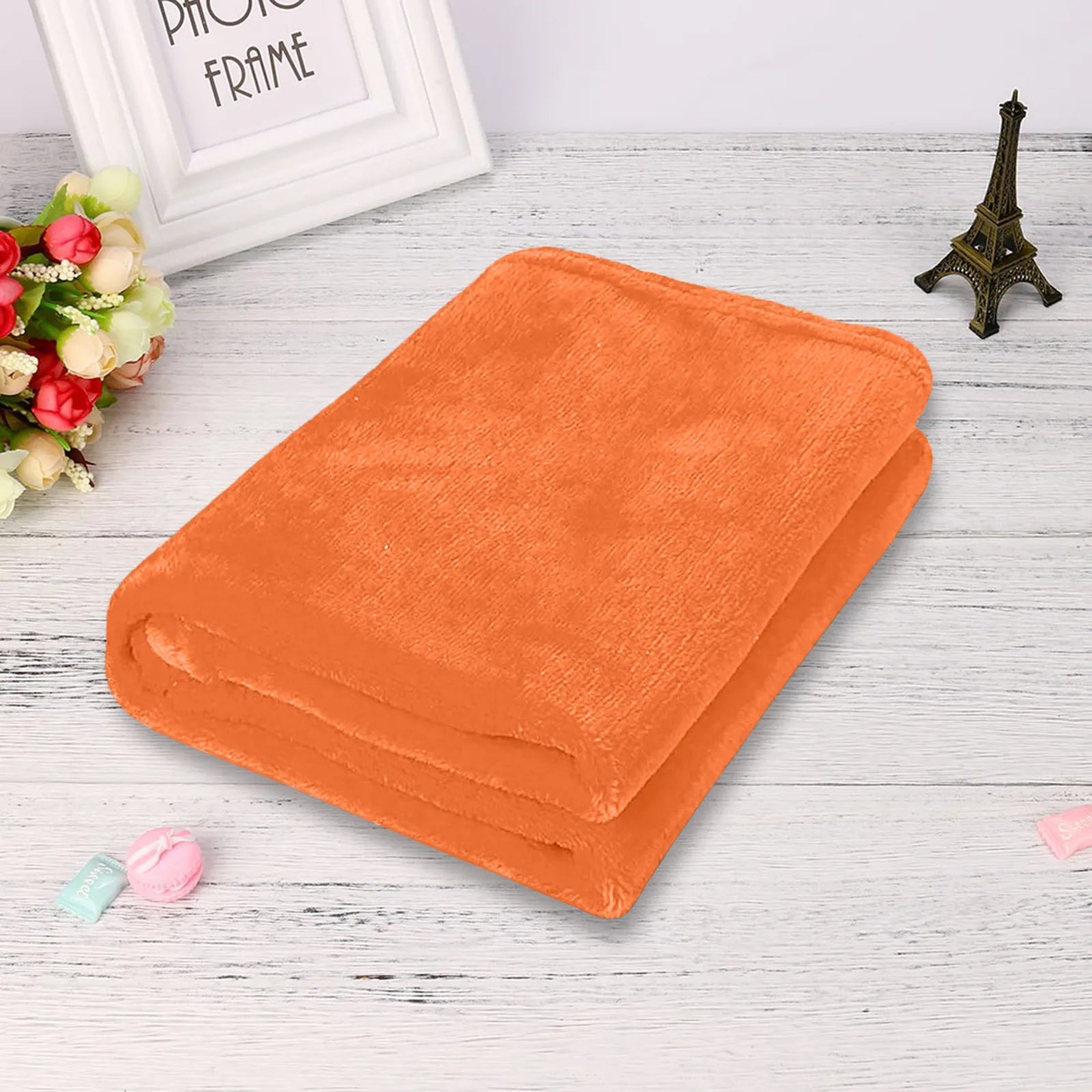 Plain Flannel Coral Blanket Small Fleece Sheet Super Warm Solid Micro Plush Fleece Blanket Throw Rug Sofa Bedding Supplies