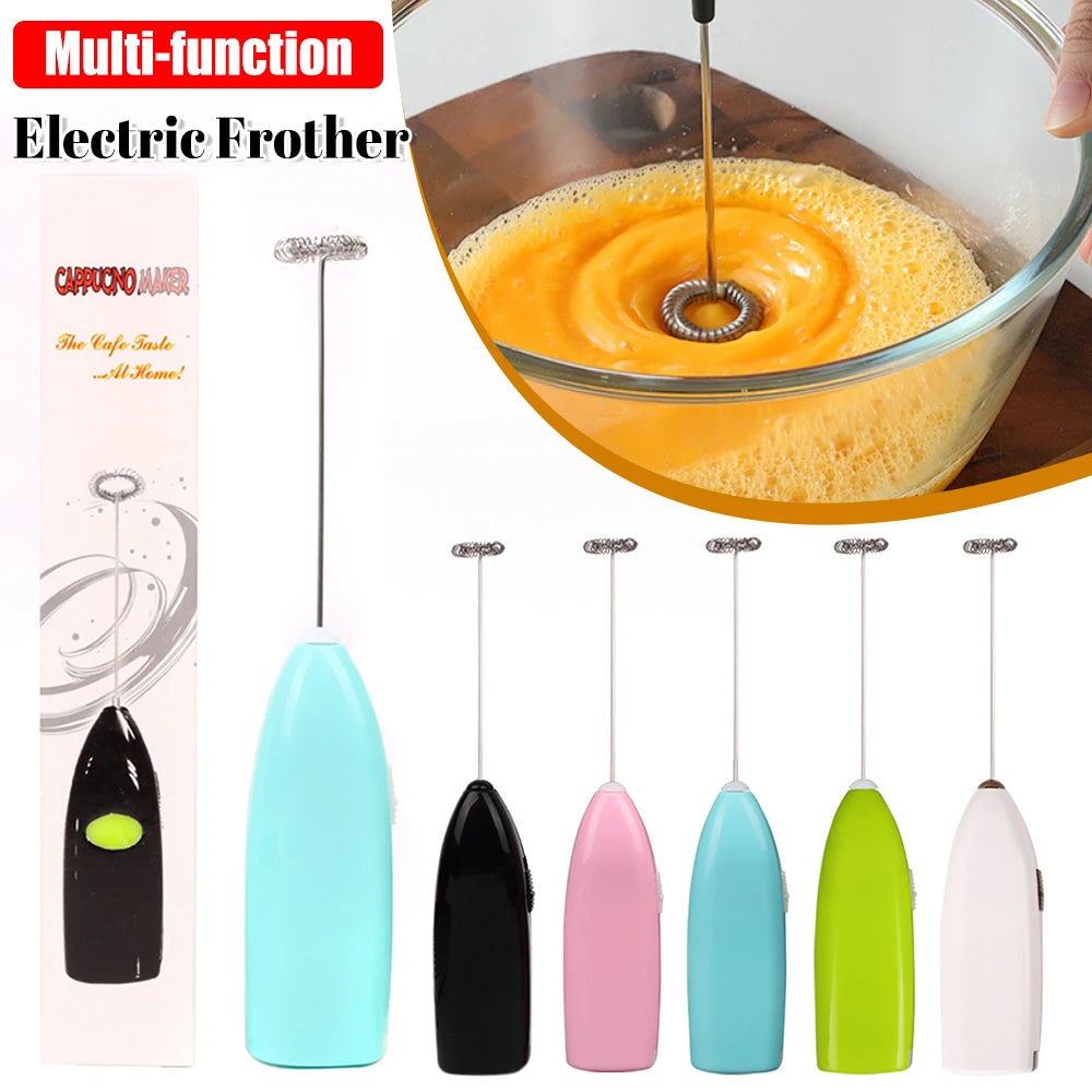 Wireless Milk Frothers Electric Handheld Blender Electrical Coffee Maker Whisk Mixer Battery Powered For Coffee Cappuccino Cream