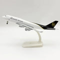 20cm Metal Model Planes B747 UPS Cargo Airways Diecast 1/300 Scale Miniature Airplane Kit With Stand Aviation Souvenir Ornaments