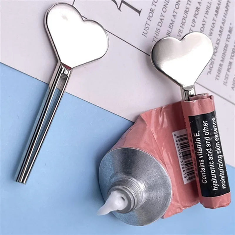 Stainless Steel Manual Tube Squeezer Metal Roller Key Toothpaste Hand Cream Dispenser Practical Bathroom Household Accessories