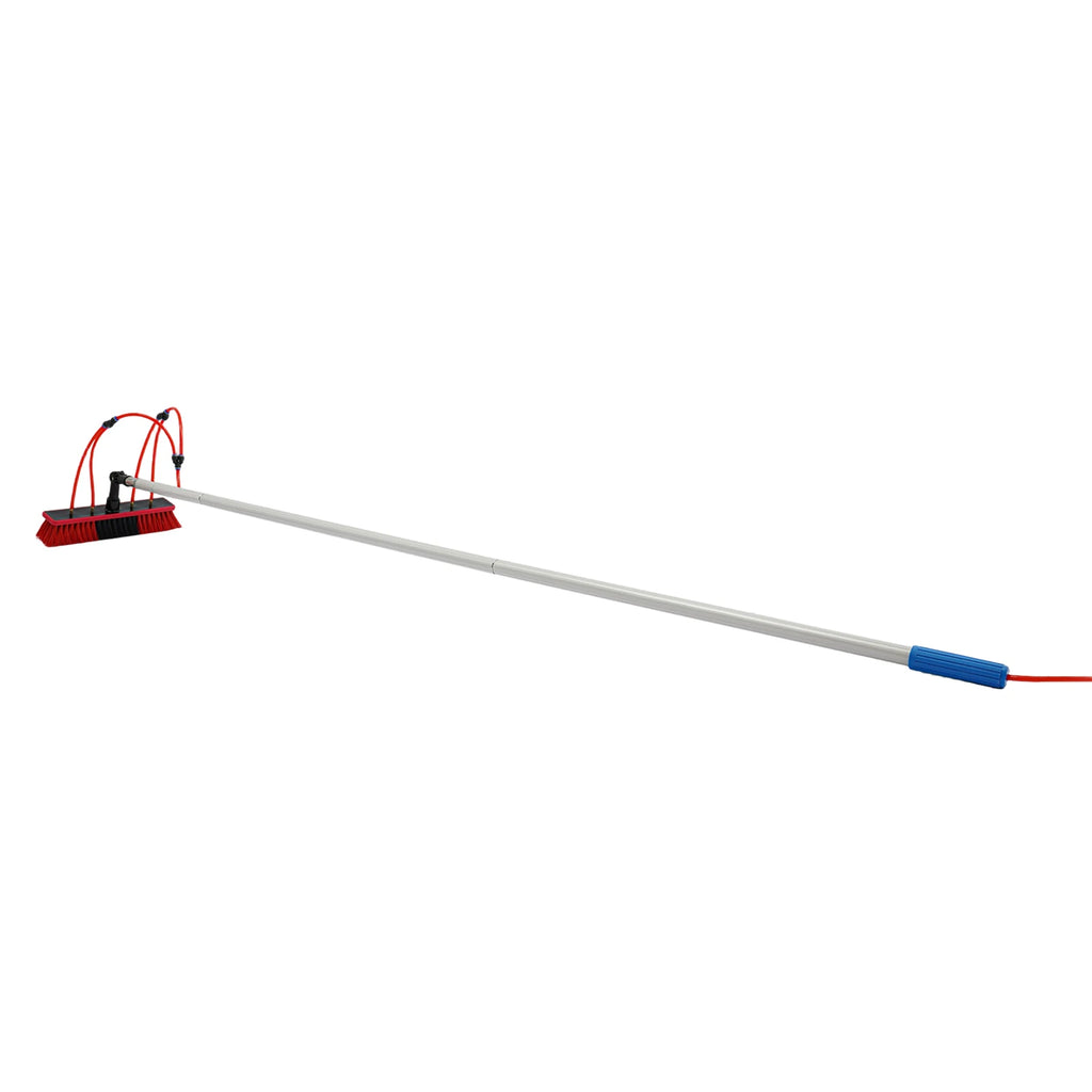 6m Telescopic Solar Panel Cleaner, 2.85kg Light High Window Washing Tool, Aluminum Alloy Water Spray Cleaning Brush, Multifunctional Outdoor Vehicle Cleaning Equipment