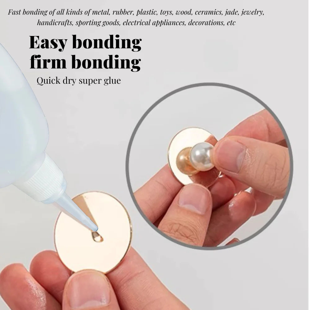 502 Super Glue Quick-drying Cyanoacrylate Instant Leather Rubber Wood Metal Strong Bond Liquid Adhesive Tool