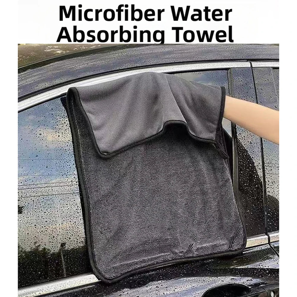 3 Pieces Towels for Car Wash Microfiber 40x60cm Super Absorbent for Cleaning Cars Homes Bathrooms with Tear Resistant Stitching