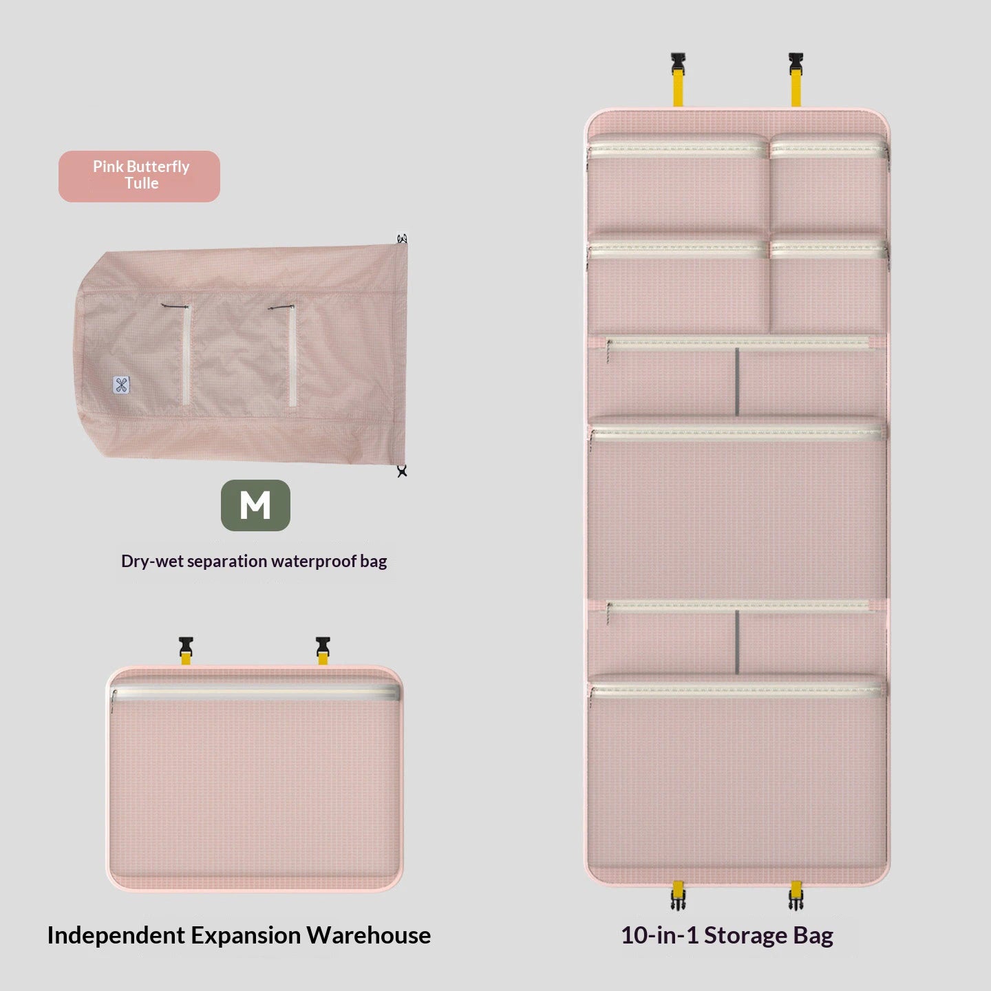 Travel Packing Bag Portable Business Trip Travel Suitcase Clothing Organizer Innerwear Separate Packing Bag Stuff Sack