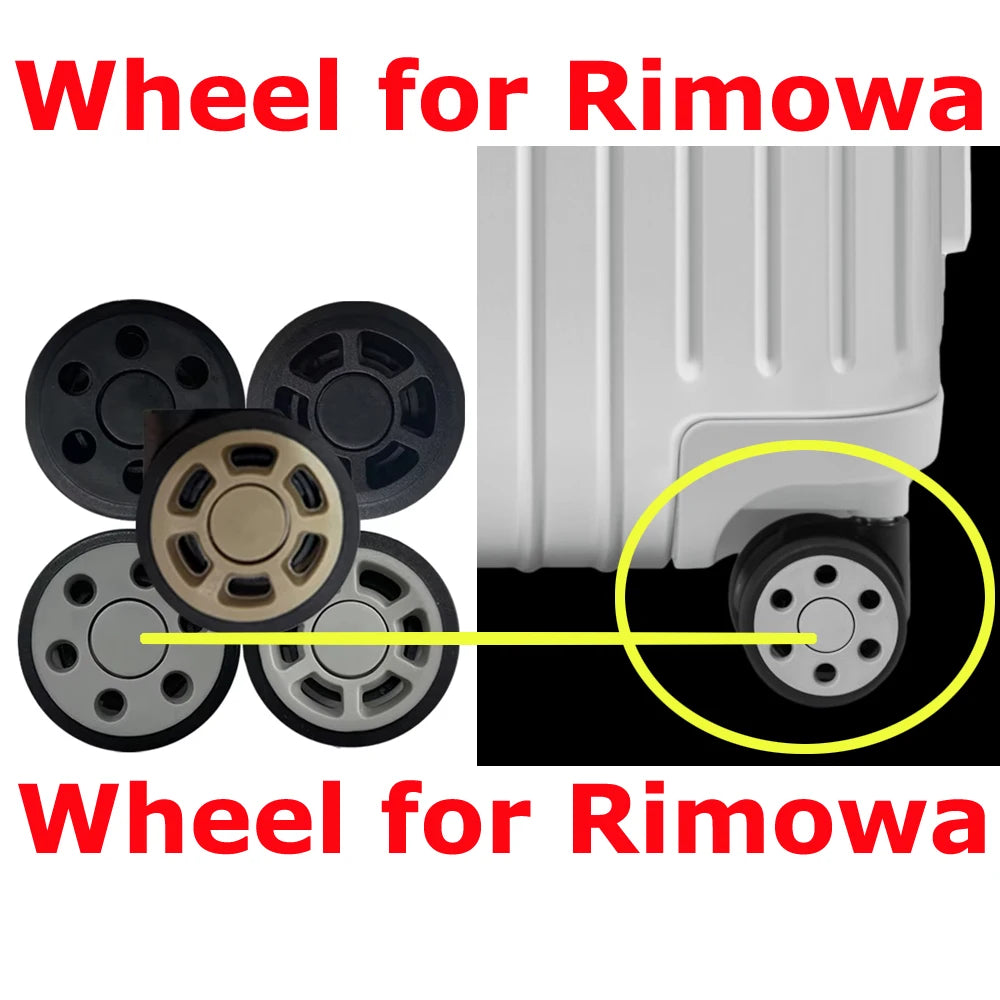 Diameter 1.97 INCH/5MM Wheels for rimowa luggage wheel replacement rimowa suitcase wheels replacement for Rimowa Suitcase Repair