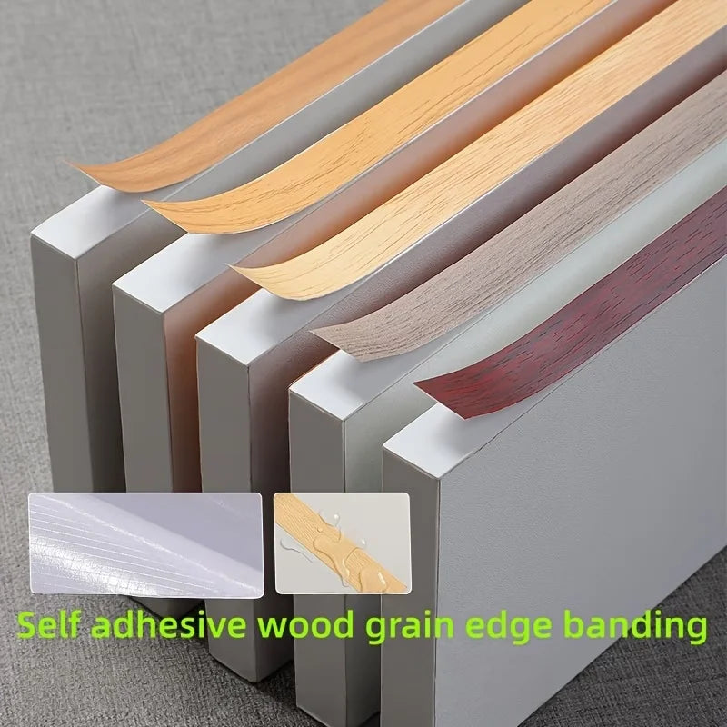1roll 2cmx10m Wood Grain Veneer Edge Banding Tape Multiple Styles Self-adhesive Beautiful Seam Stickers Strong Viscosity ﻿