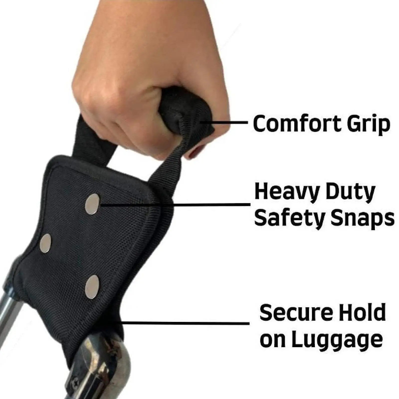 Handle Extension for Luggage Removable Oxford Cloth Nylon Men Women Practical Suitcase Trips Easy Install Comfortable Grip