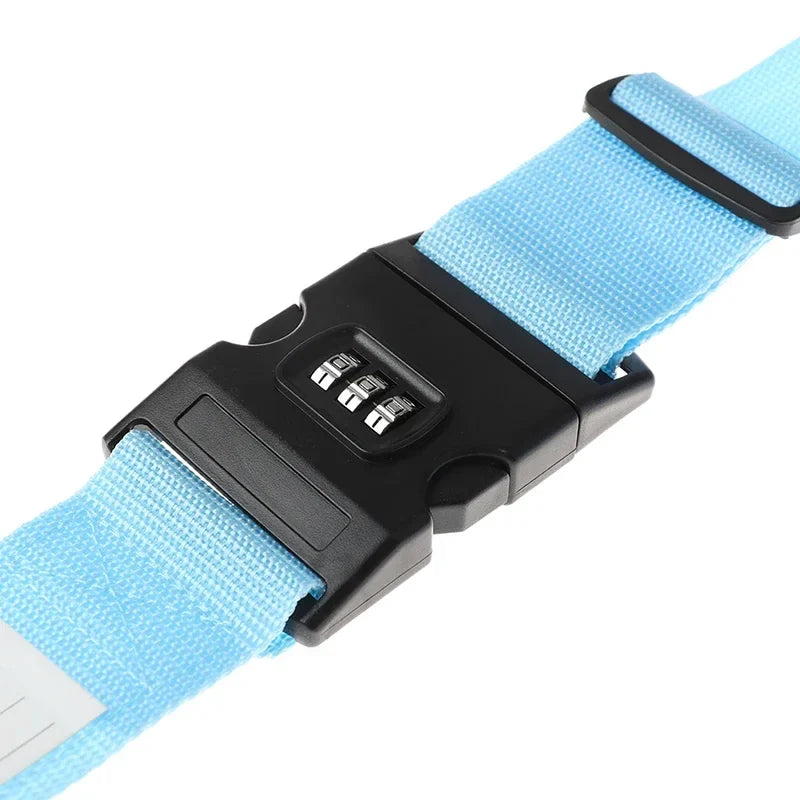 Adjustable Luggage Belts Strong Elastic Extra Safety Travel Suitcase Luggage Baggage Security Straps Tie Belt Carry On Straps