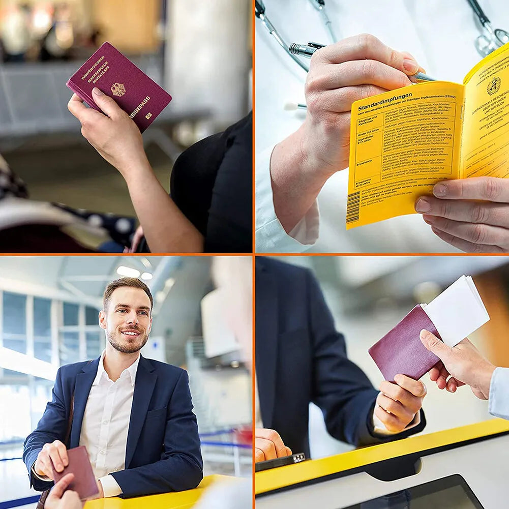 1-10PCS Travel Dirt Protection Passport Cover Wallet Purse PVC Transparent Women ID Business Credit Card Passport Bag Pouch