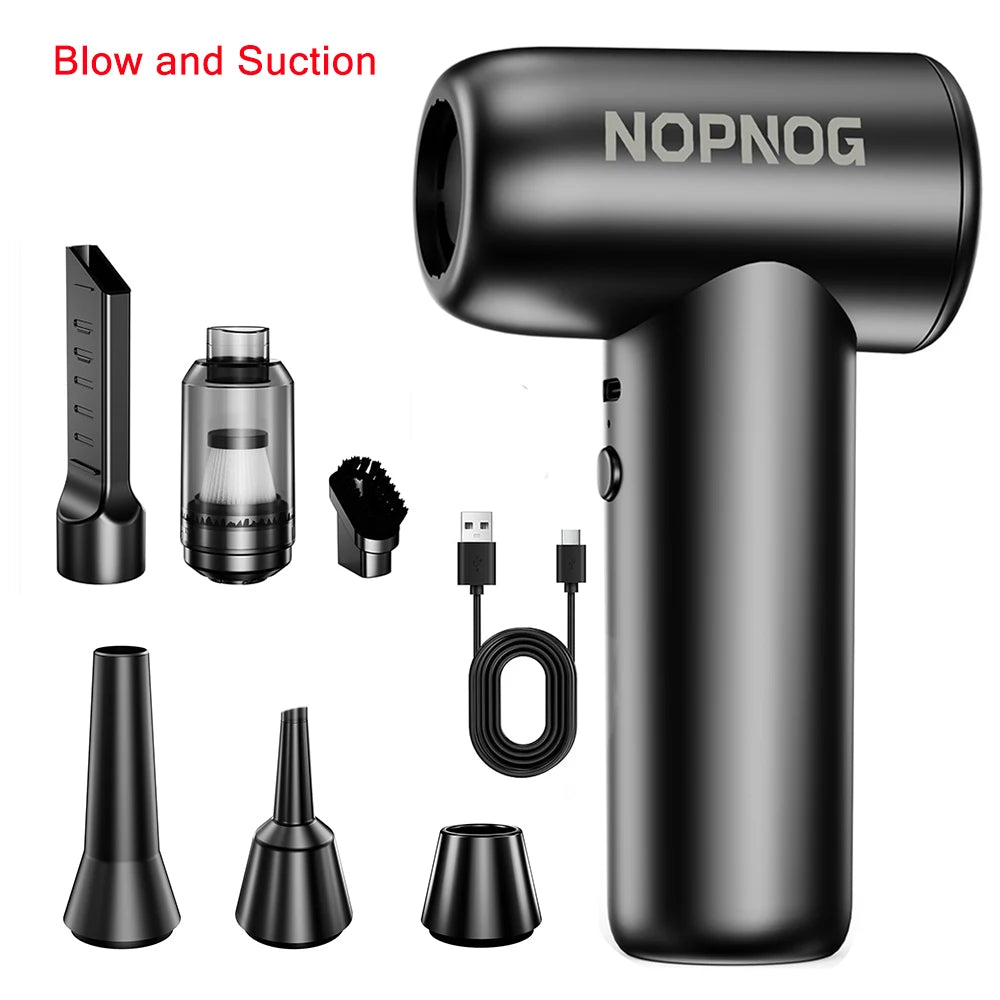 Car Vacuum Cleaner Blower Turbo Fan Violent Jet Fan Cleaning Blowing Tools Summer Hair Dryer Family Electric Air Duster Auto Accessories Dust Collector Outdoors Portable