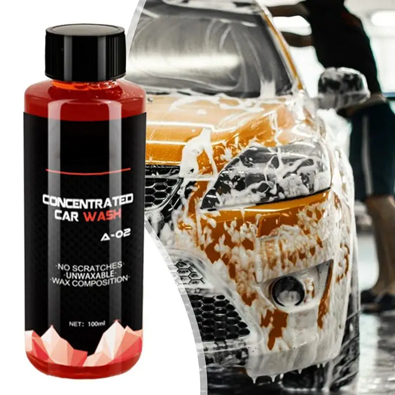 Car Cleaning Foam Large Capacity High Concentration Super Foam Car Wash Liquid Auto Washing Shampoo Car Wash Supplies 100ml