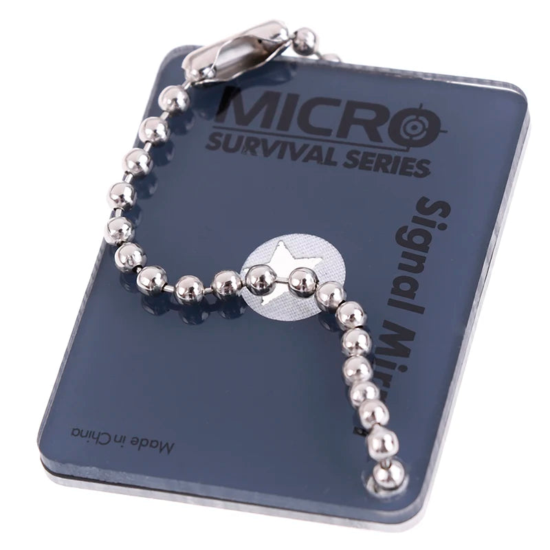 1pc Portable Emergency Floating Signal Mirror Suvival EDC reflective Mirror