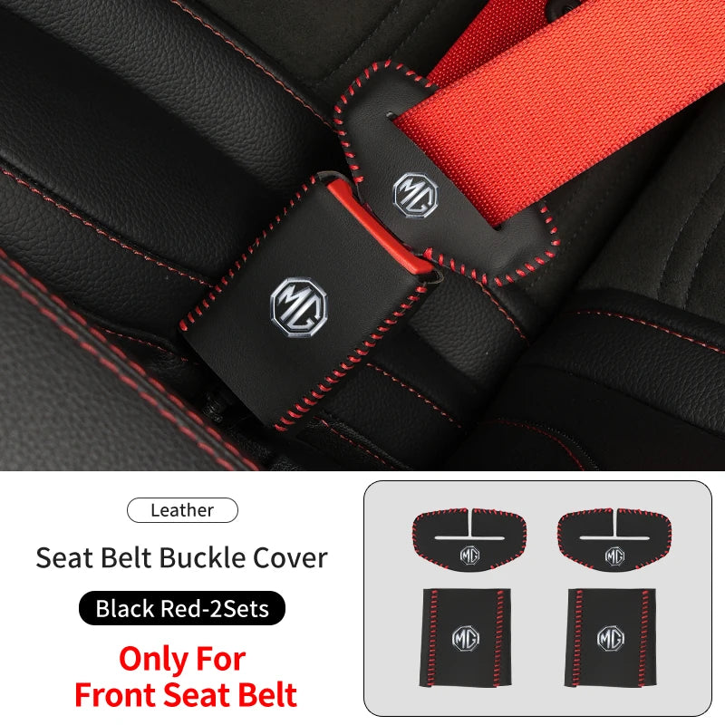 Car Seatbelt Buckle Protector Case Anti-scratch Cover Interior For Morris Garages MG 3 5 6 7 HS ZS GS Hector TF GT ZR RX5 RX8