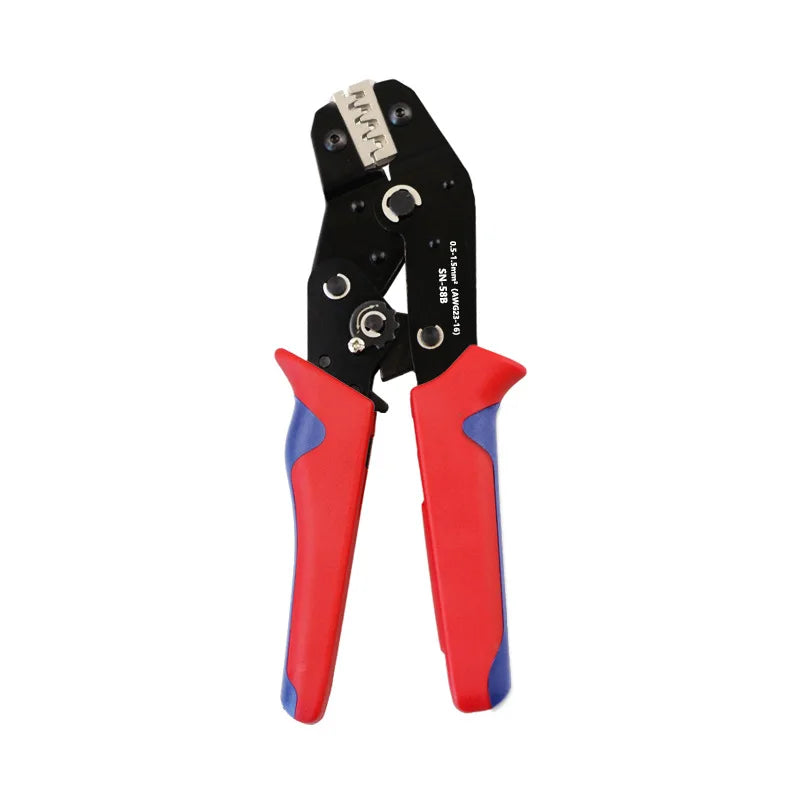 SN58B Dupont Molex JST TE Terminals & EPC PCIE SATA Pins Crimping Plier 0.25-1.5MM2 Automatic Ratcheting Crimper Tool