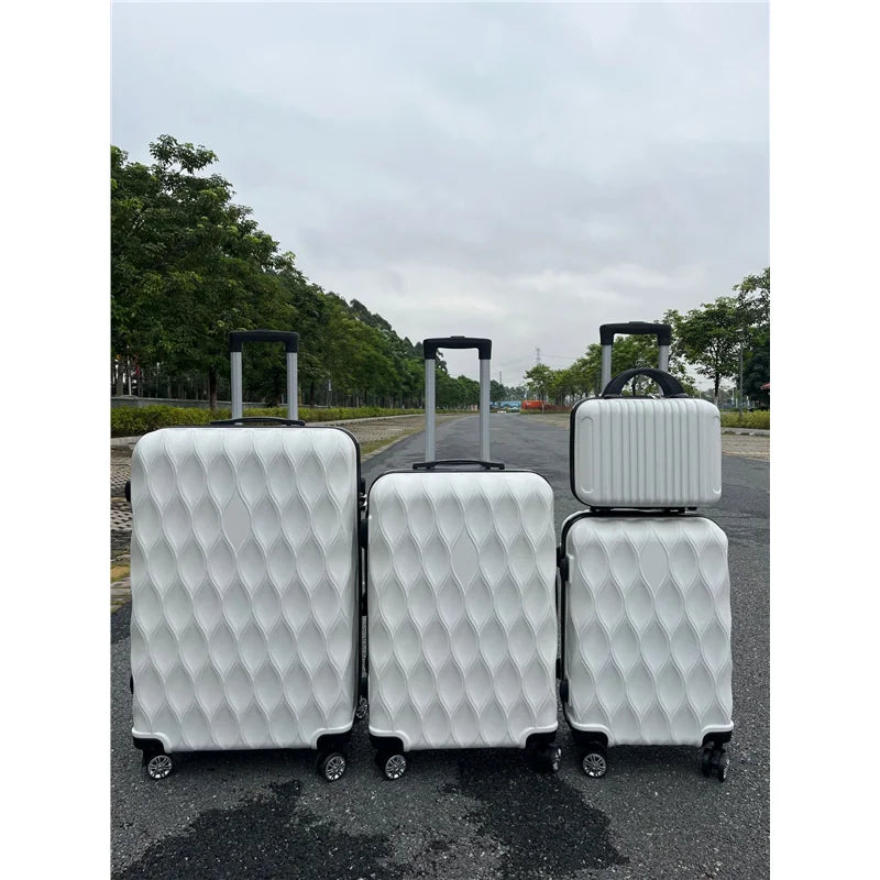 Four-Piece Set ABS Universal Wheel Luggage Travel Suitcase Carry-On Bag Set for Travel And Business Trip in 14202428 Inches