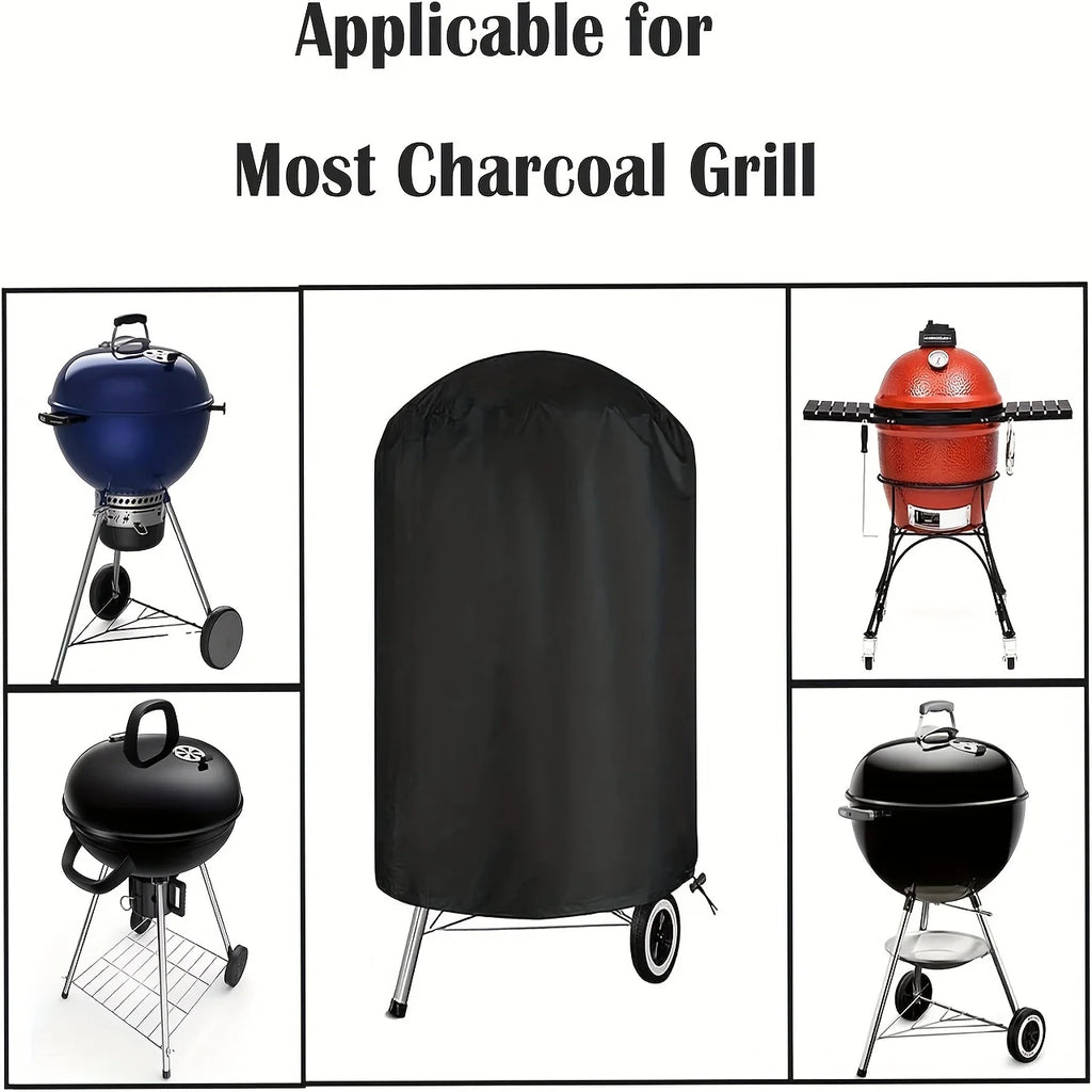 Charcoal Grill Cover, BBQ Grill Cover for Weber Charcoal Kettle Grill, Heavy Duty Outdoor Smoker Cover, Compatible with Holland