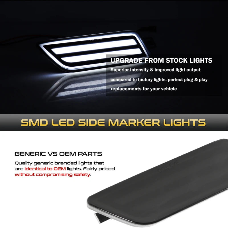 For Porsche Macan Front Bumper Side Marker Light Assembly Turn Signal Light/Daytime Running Lights 2014-2021 OEM# 95B945119 12V