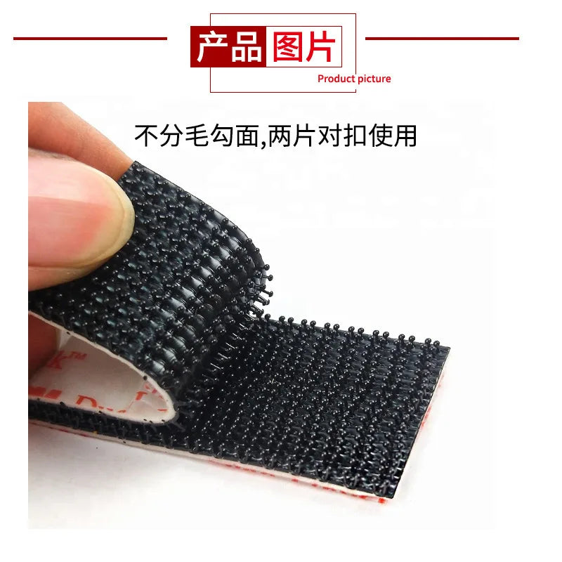 10PCS 3M Mushroom Head Adhesive Tape High Quality Dual Lock Clasp Wavy Lockable Reclosable Double Sided Adhesive Fastener Tape