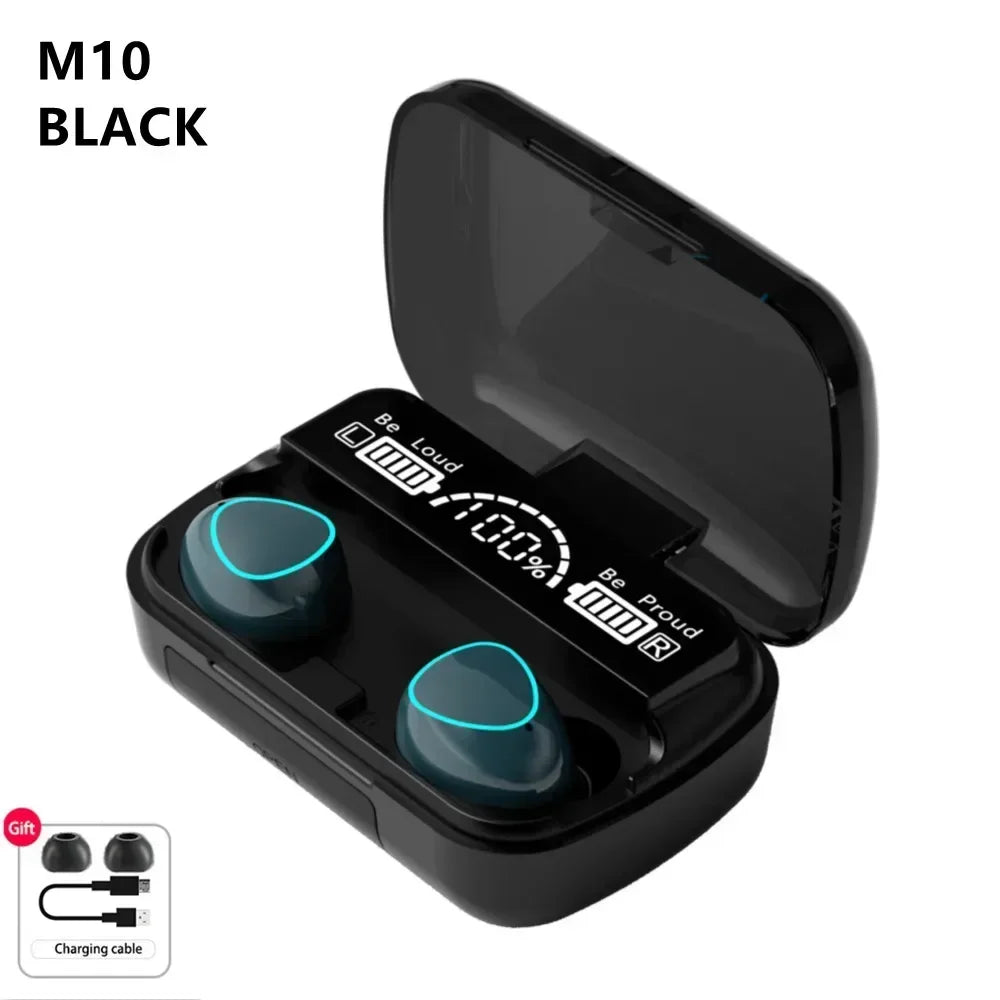 M10 TWS Wireless Headphone Bluetooth Earphones Waterproof Earpieces Sport Earbuds For Smartphone Laptop Notebook Music Headset