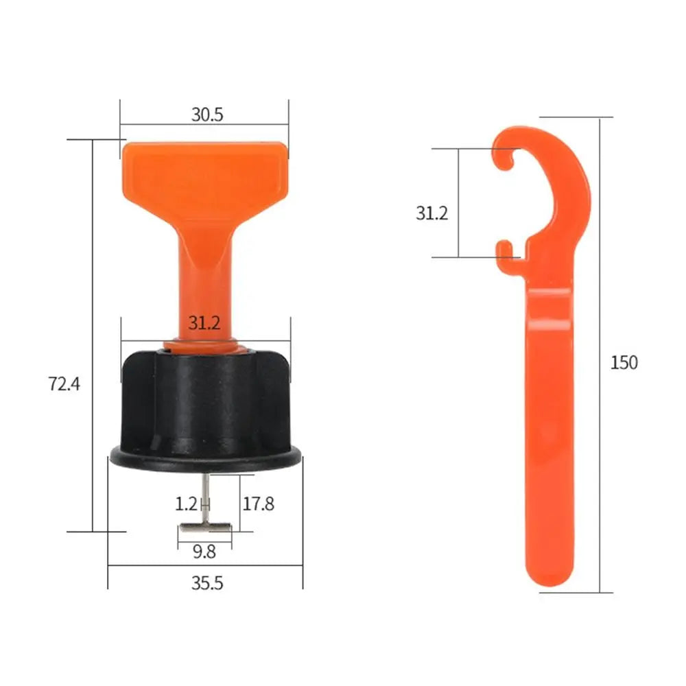 126pcs/151pcs Replacement Floor Leveling Tile Spacers Clips Leveling System Reusable Tile Leveling Clips Floor Gap Clips