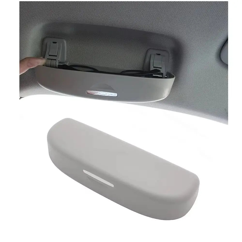 Universal Plastic Car Glasses Case Practical Suitable Sunglasses Holder Black Beige Spectacles Box Accessories